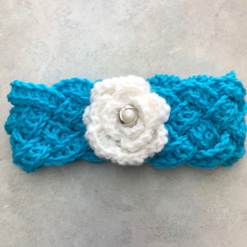 Crochet braided head band